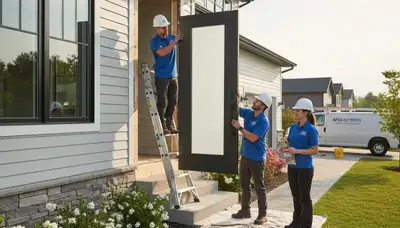 Professional vinyl siding and door installation in Brooklyn, NY by Next Level Exteriors