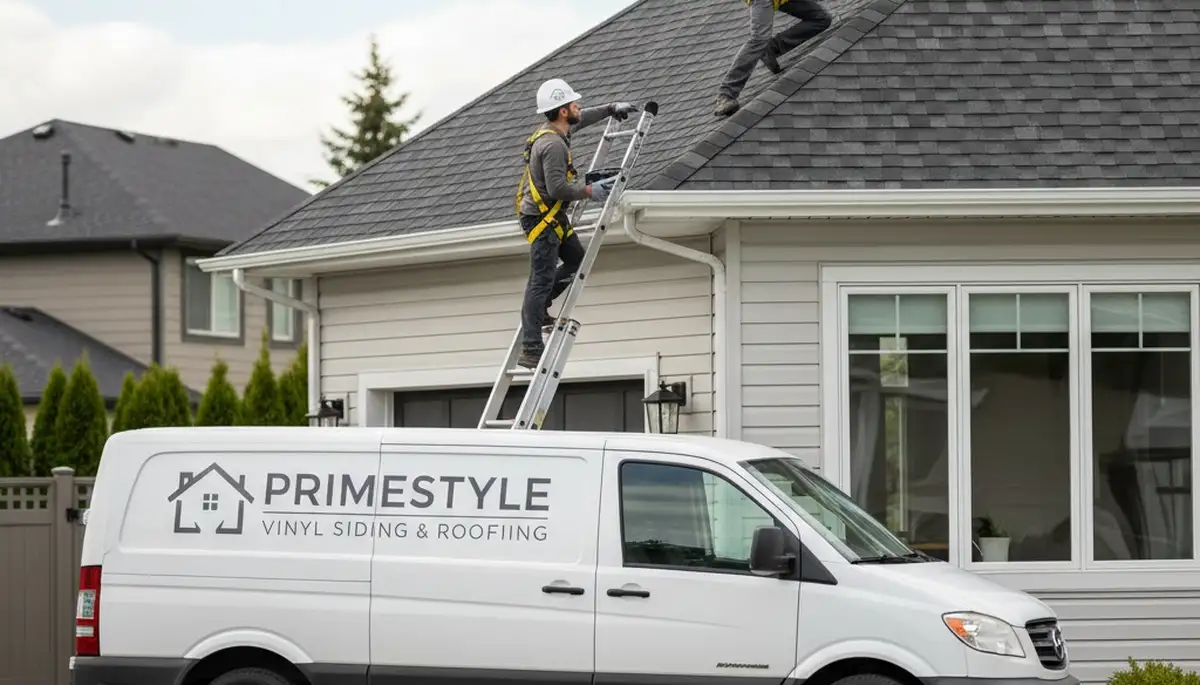 Roof inspection expert assessing residential shingles in Brooklyn, NY for Next Level Exteriors