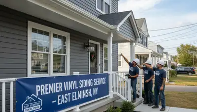 Professional vinyl siding installation on home exterior in Brooklyn, NY