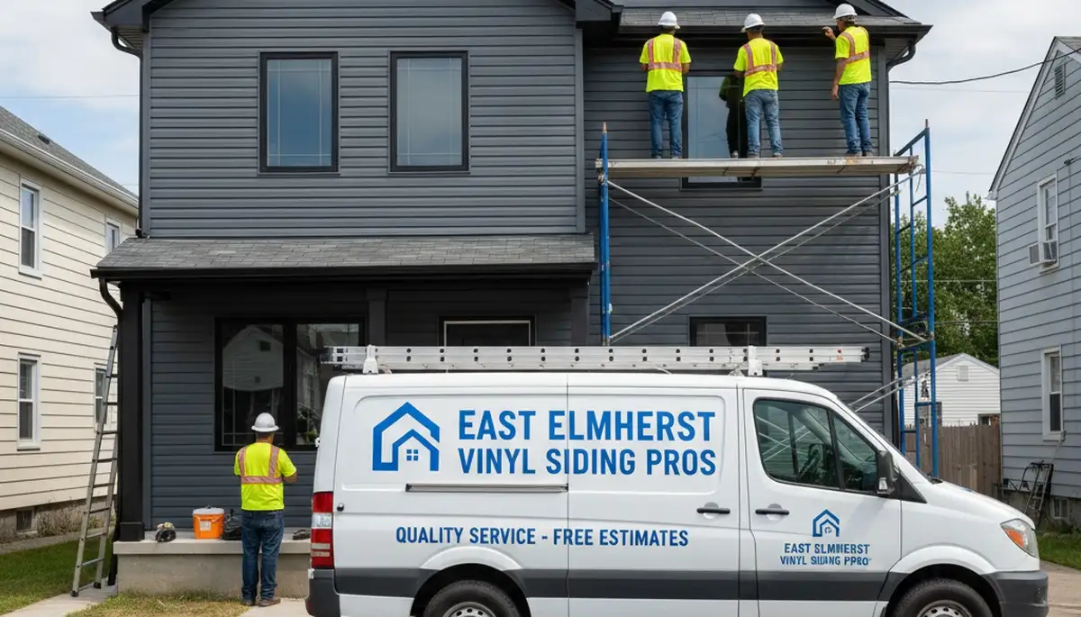 Professional vinyl siding installation on a Brooklyn NY home exterior by local siding experts