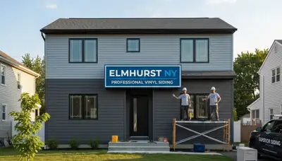 Professional vinyl siding installation on Brooklyn NY home exterior by local siding experts