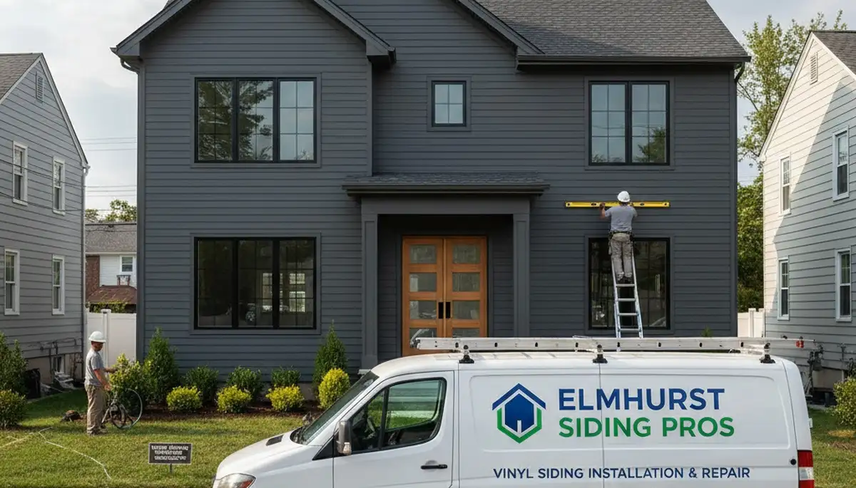 Professional vinyl siding installation on Brooklyn NY home exterior by local siding experts