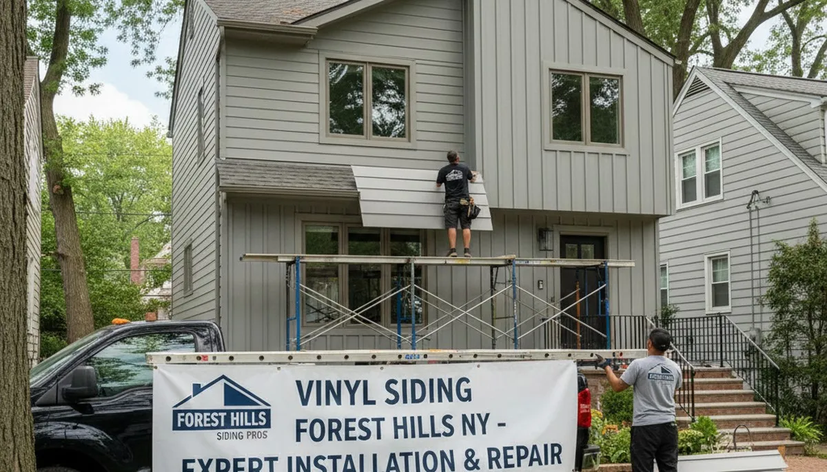 Professional vinyl siding installation on Brooklyn NY home exterior by local siding specialists