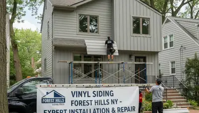 Professional vinyl siding installation on Brooklyn NY home exterior by local siding specialists