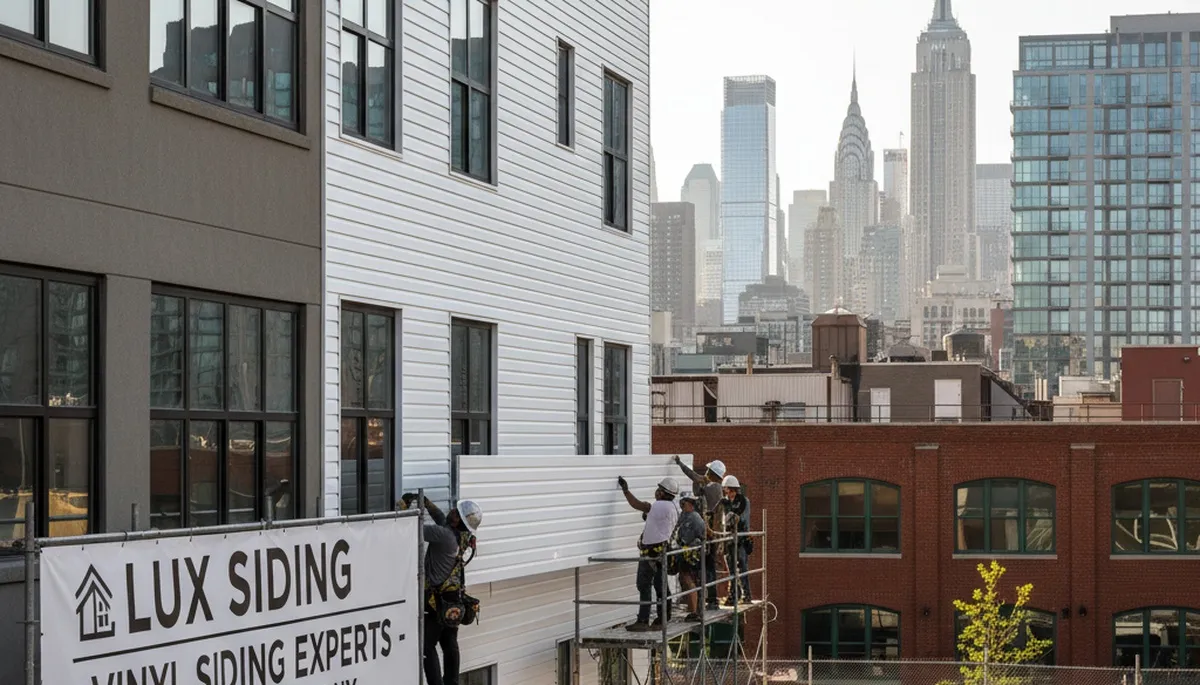 Professional vinyl siding installation by local contractors in Brooklyn, NY homes