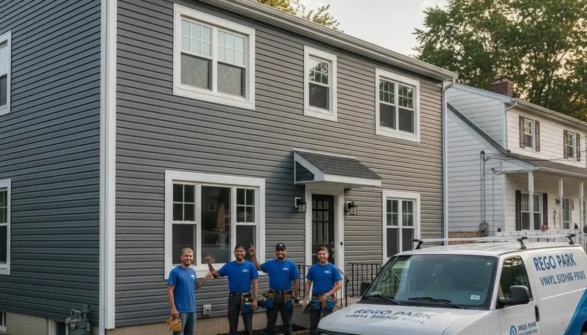 Professional vinyl siding installation on a Brooklyn NY home exterior by local contractors