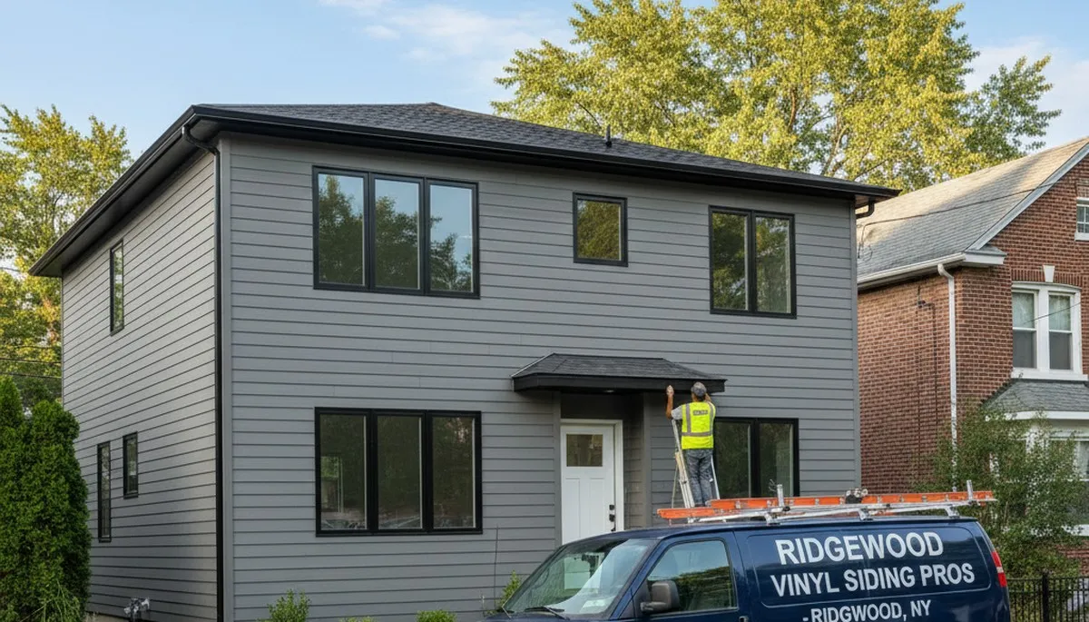 Professional vinyl siding installation on Brooklyn NY home exterior by sidingbrooklynny.com