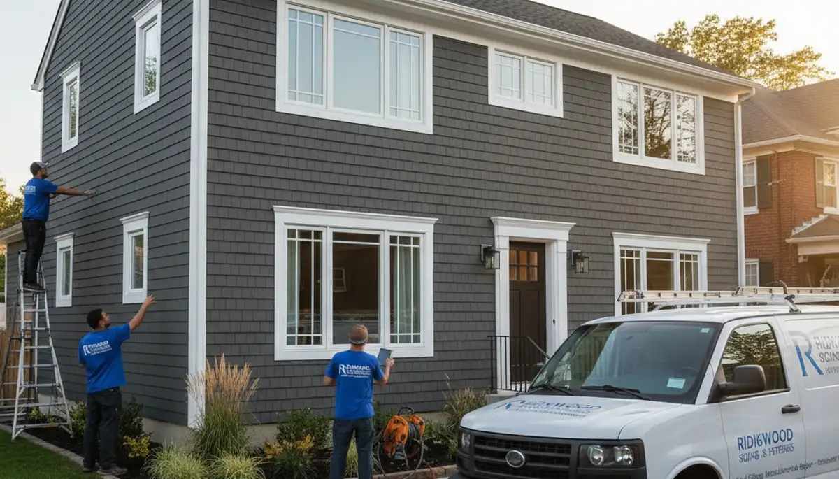 Vinyl siding installation by siding contractors in Brooklyn NY home exterior upgrade