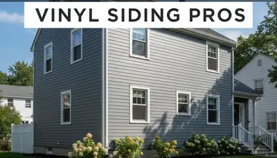 Vinyl siding installation on residential home exterior in Brooklyn, NY by local siding contractors