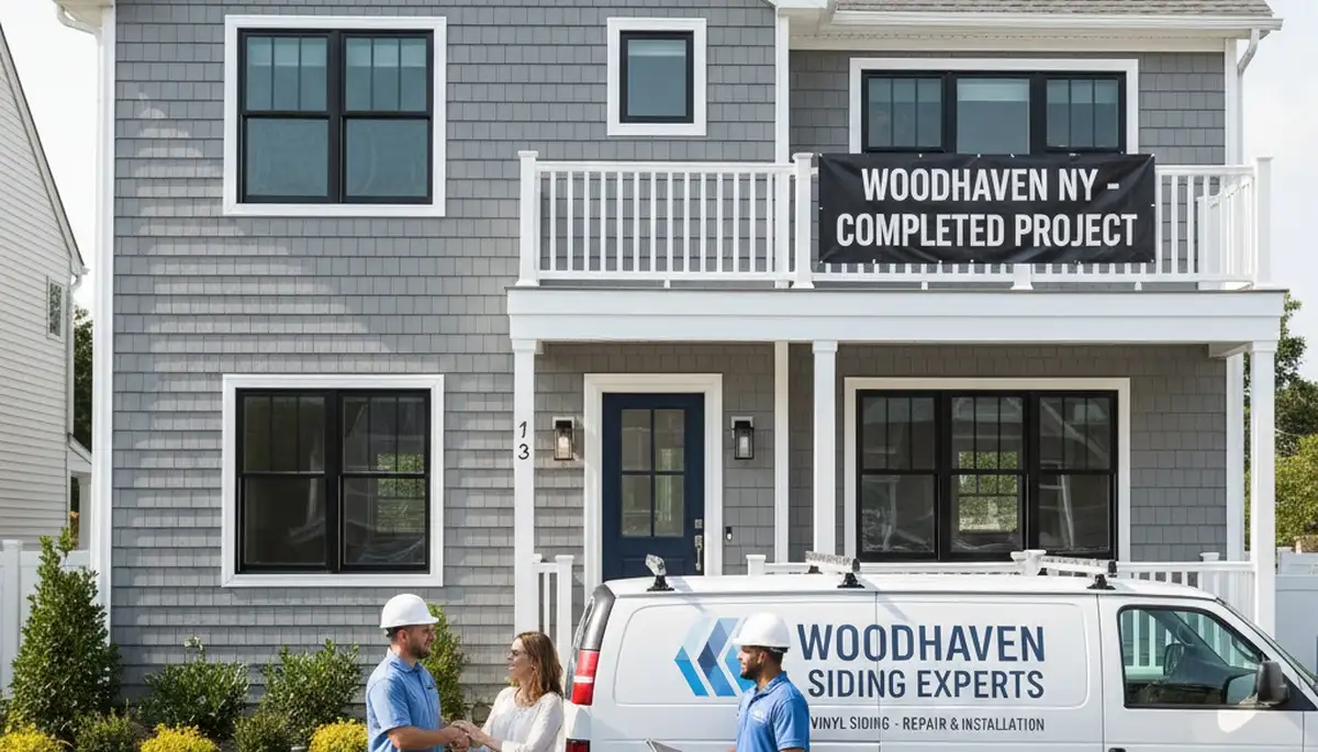 Professional vinyl siding installation on a Brooklyn NY home exterior by local siding contractors