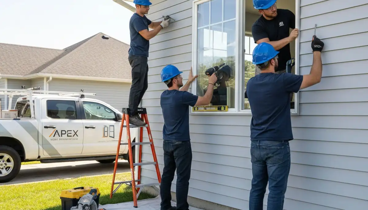 Professional vinyl siding and window installation on a Brooklyn NY home by Next Level Exteriors
