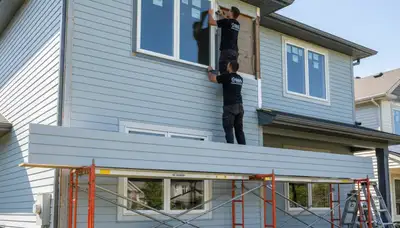 Vinyl siding and window replacement by Next Level Exteriors in Brooklyn, NY