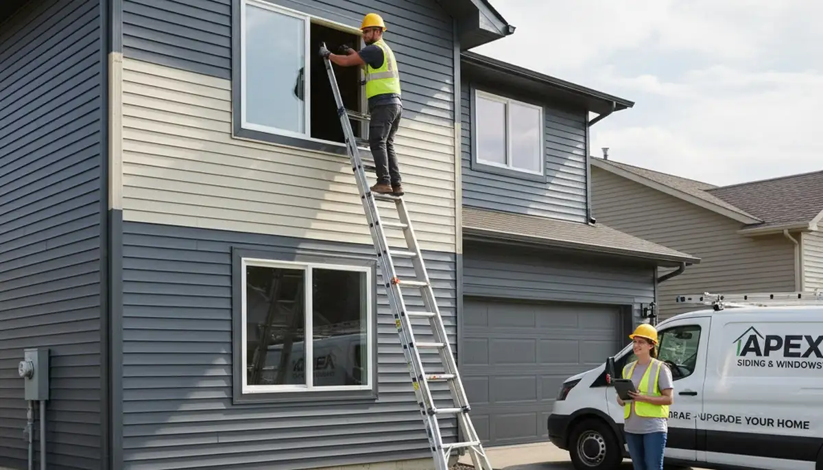 Vinyl siding and window replacement project by Next Level Exteriors in Brooklyn, NY